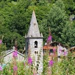 Buitenaanzicht van de kerk van Bonneval-sur-Arc - HMVT