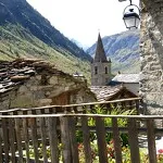 © Vue extérieure de l'église de Bonneval-sur-Arc - HMVT