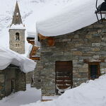 © Vieux village de Bonneval-sur-Arc en hiver - HMVT