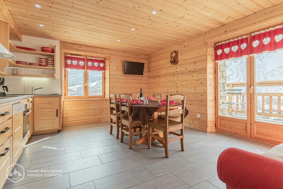 bonneval sur arc chalet le bois joli apartment upstairs for rent 6 people - HMVT