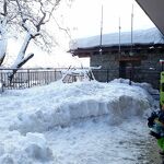 Outside view of the daycare center in winter - Les P&#039;tits Chabottes
