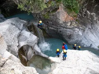 © Supervised canyoning at Ecot - D. Cuvelier - OT HMV