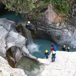© Supervised canyoning at Ecot - D. Cuvelier - OT HMV