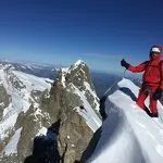 © Projection sur l'asceProjection of the Doigt de Dieu ascent at Bonneval sur Arc - Ass.T.Alpinisme