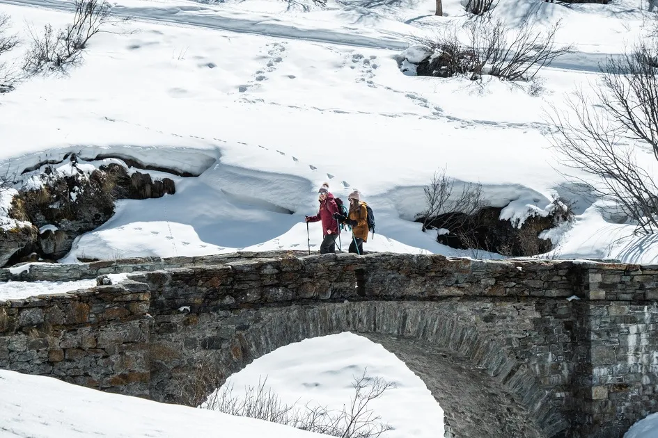 © Snowshoeing itinerary: Route de l'Ecot_Bonneval-sur-Arc - M Challe