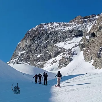 © Tracks on the Albaron in the Alpes Grées_Bessans - Land of Mountaineering