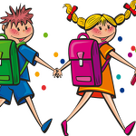 © Enfants allant à l'école - OpenClipart-Vectors